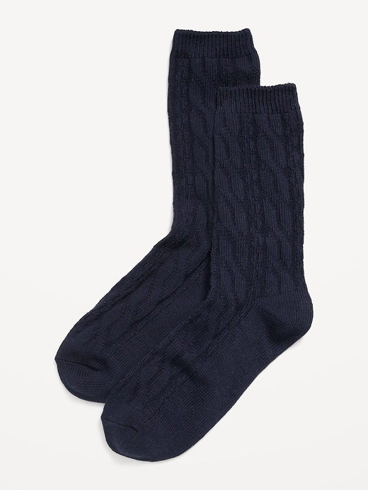 Image number 1 showing, Cable Socks for Men