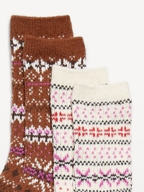 Image number 2 showing, Fair Isle Crew Socks 2-Pack for Women