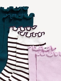 Image number 2 showing, Ruffled Crew Sock 3-Pack for Women