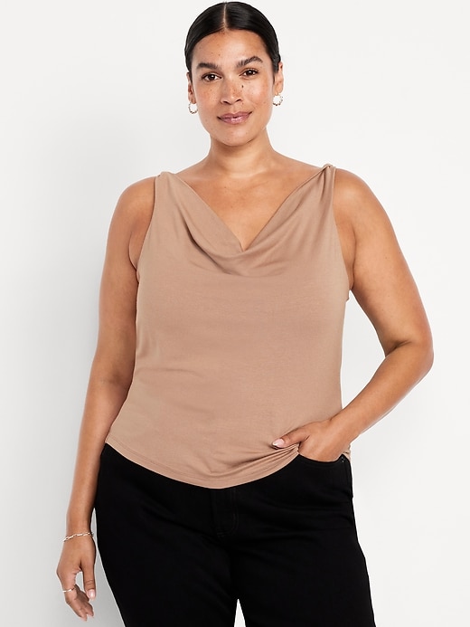 Image number 7 showing, Cowl-Neck Twist-Strap Top