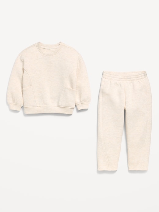Image number 2 showing, Bounce Fleece Crew-Neck and Sweatpants Set for Toddler Girls