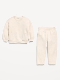 Image number 2 showing, Bounce Fleece Crew-Neck and Sweatpants Set for Toddler Girls