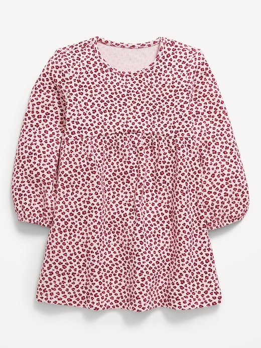 Image number 1 showing, Long-Sleeve Waffle-Knit Dress for Toddler Girls