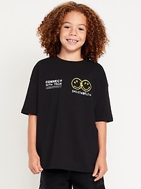 Image number 1 showing, Smiley World™ Oversized Graphic T-Shirt for Boys