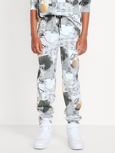 Dynamic Fleece Jogger Sweatpants for Boys - Photoreal Basketball