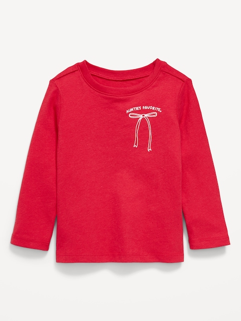 Long-Sleeve Graphic T-Shirt for Toddler Girls - Roma Red