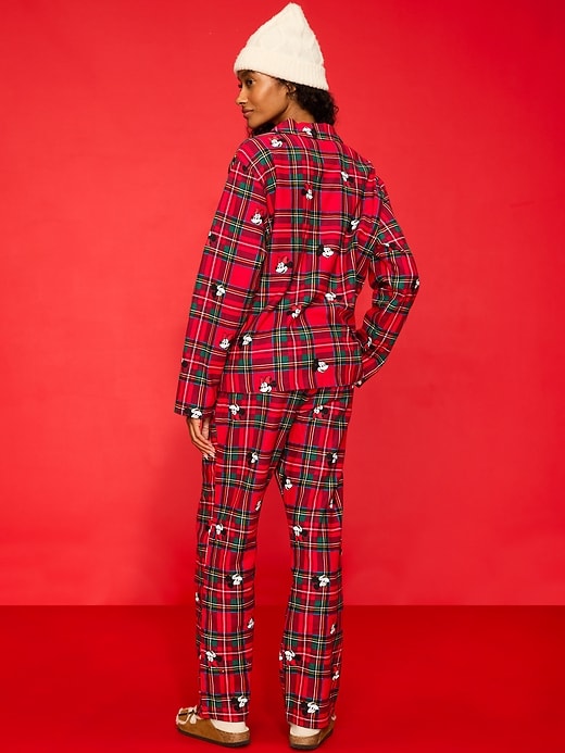 Image number 2 showing, Old Navy x Disney Mickey Mouse & Friends Printed Flannel Pajama Set for Women
