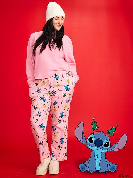 Image number 5 showing, Old Navy x Disney Mid-Rise Printed Flannel Pajama Pants for Women