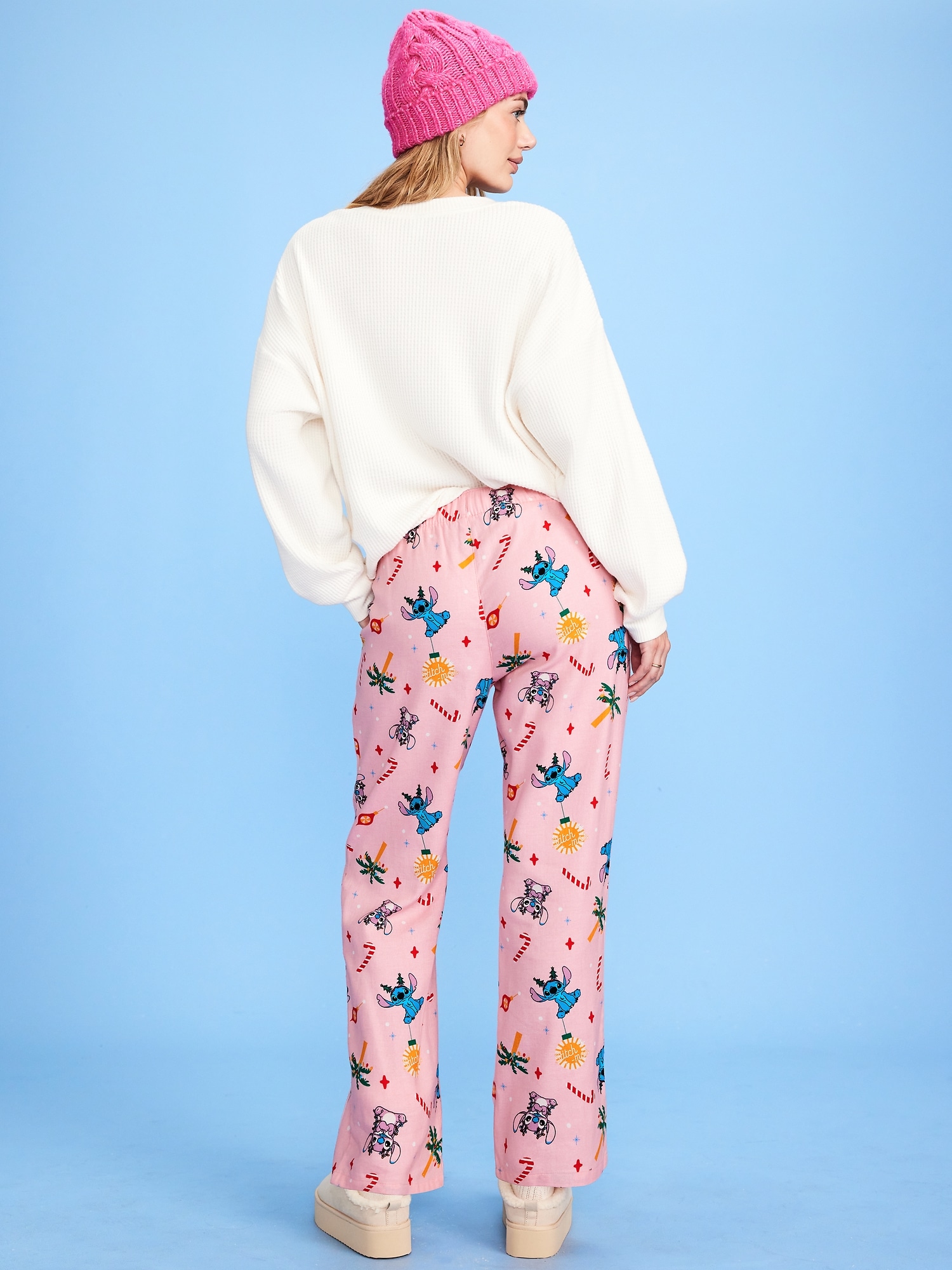 Old Navy x Disney Mid-Rise Printed Flannel Pajama Pants for Women
