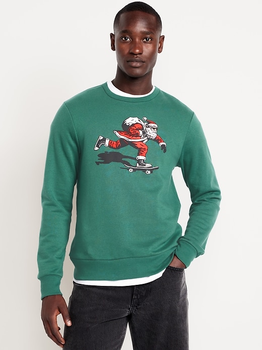Printed Sherpa Quarter-Zip Pullover