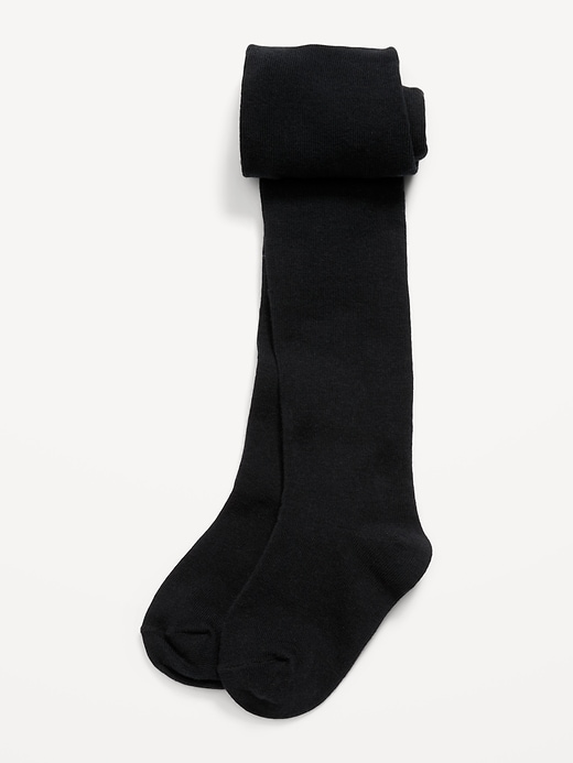 Image number 1 showing, Soft-Knit Solid Tights for Toddler Girls