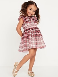 Image number 1 showing, Flutter-Sleeve Tulle Tiered Dress for Toddler Girls