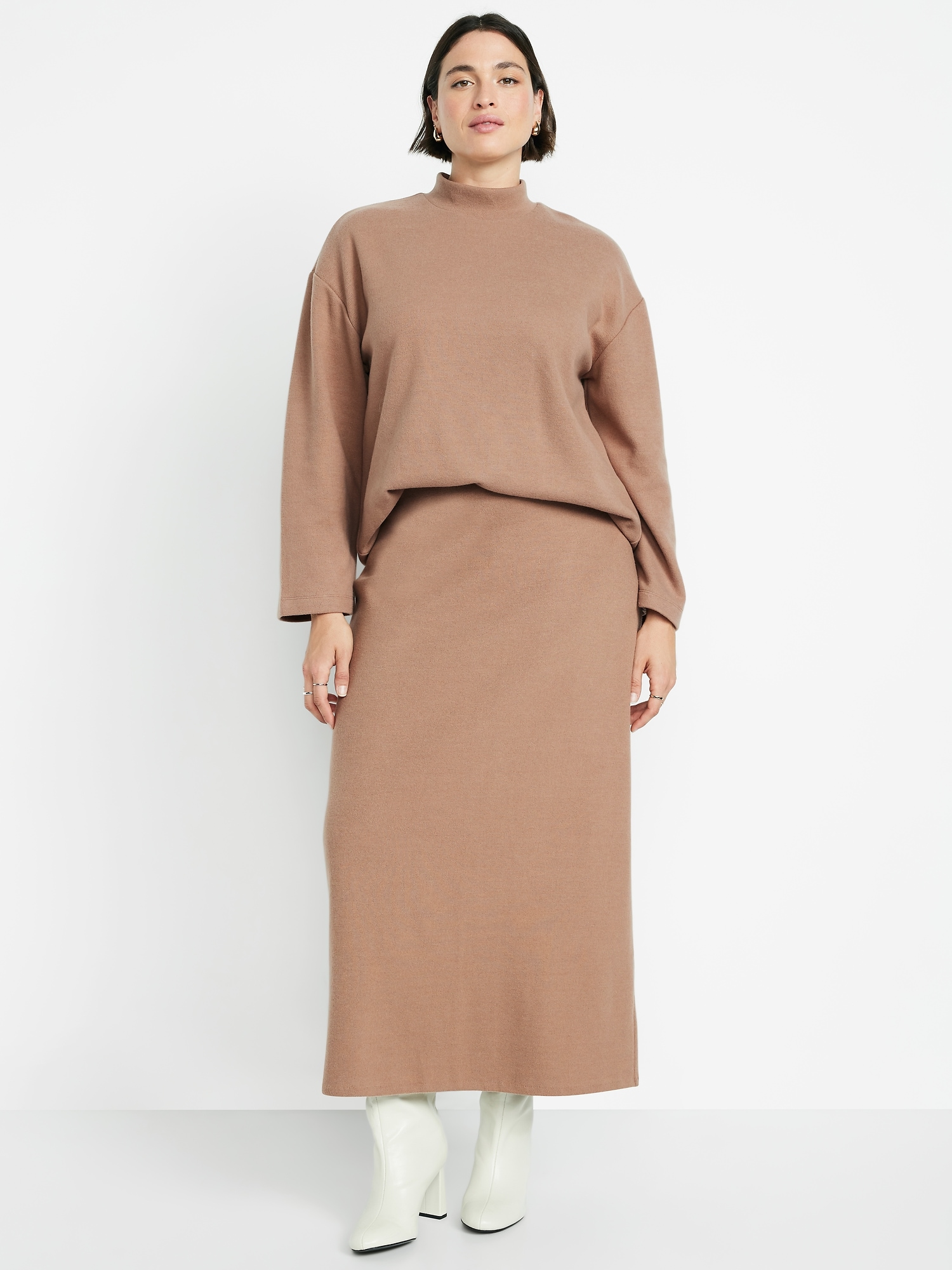 Cozy Knit Midi Skirt