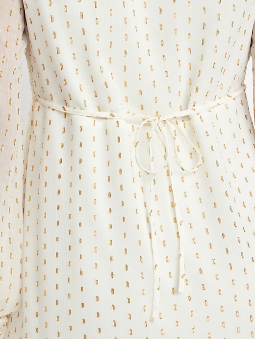 Image number 5 showing, V-Neck Swiss Dot Mini Dress