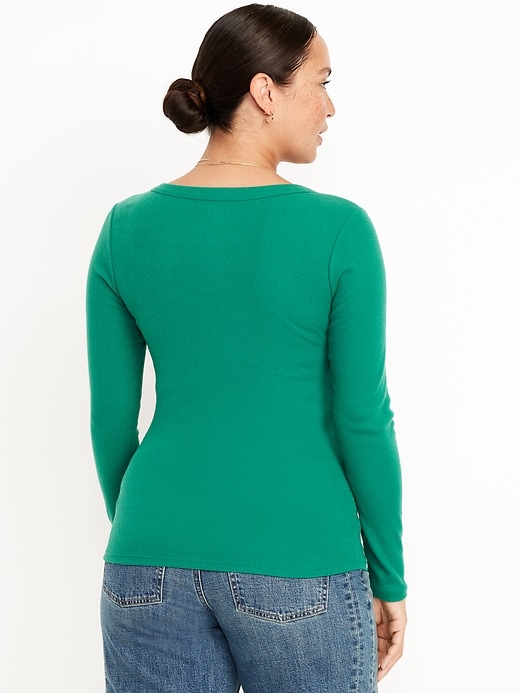 Image number 2 showing, Maternity Cozy Snug V-Neck T-Shirt