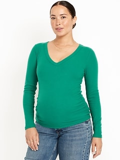Maternity Cozy Snug V-Neck T-Shirt