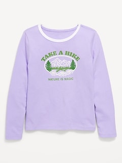 Long-Sleeve Graphic T-Shirt for Girls