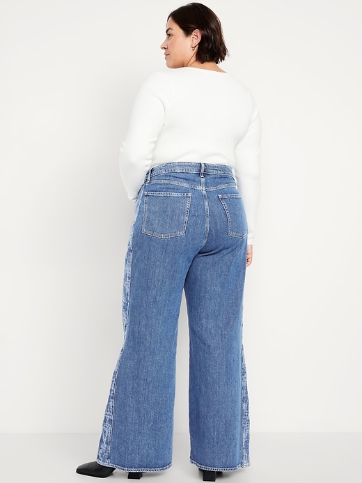 Image number 7 showing, Extra High-Waisted Super Wide-Leg Jeans