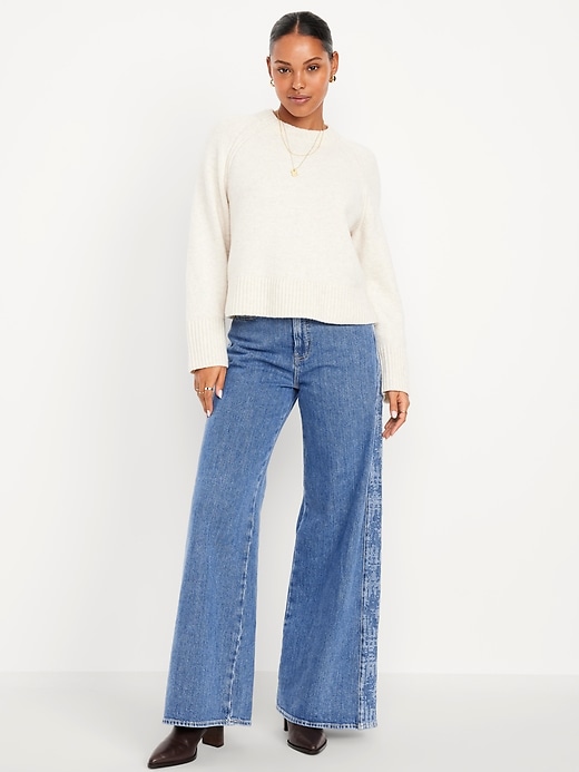 Image number 1 showing, Extra High-Waisted Super Wide-Leg Jeans