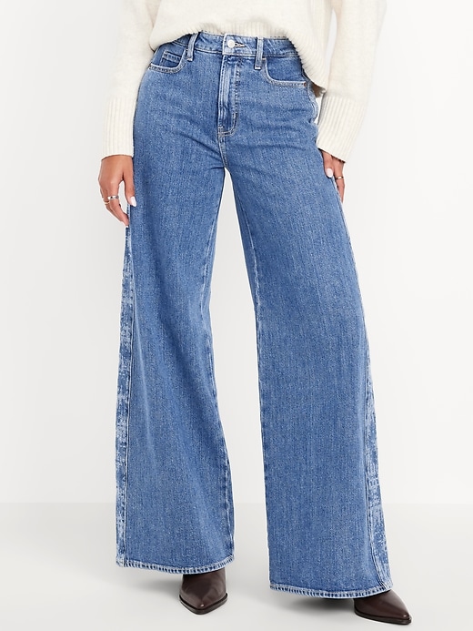 Image number 2 showing, Extra High-Waisted Super Wide-Leg Jeans