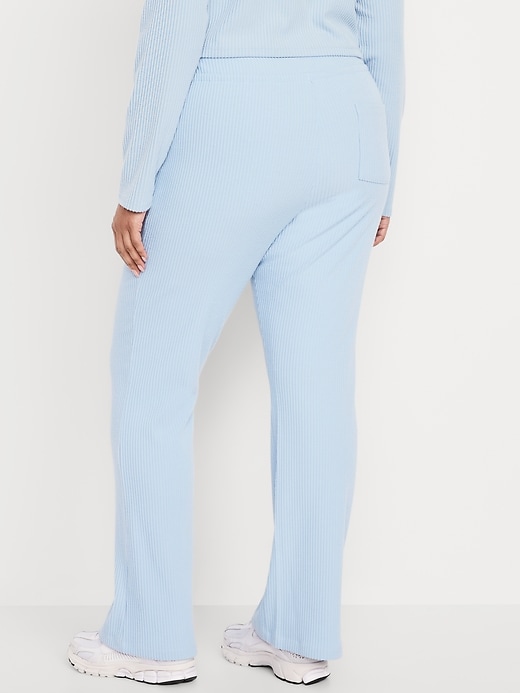Image number 8 showing, Extra High Waisted Sweater Ribbed Flare Pant