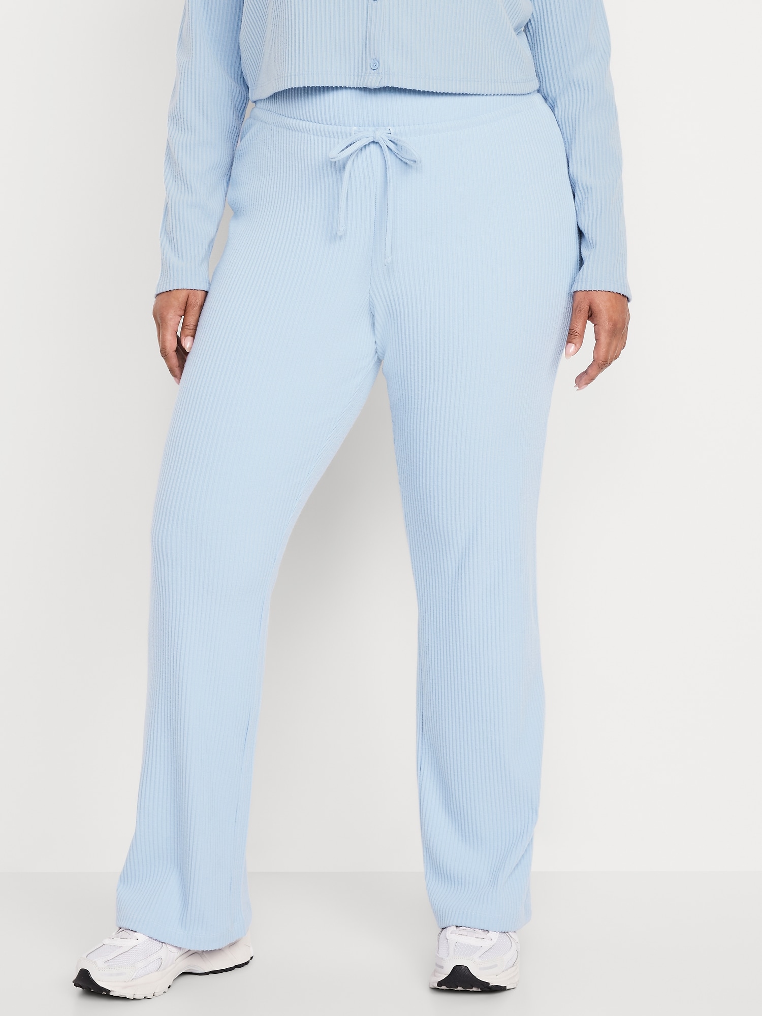 Image number 7 showing, Extra High Waisted Sweater Ribbed Flare Pant