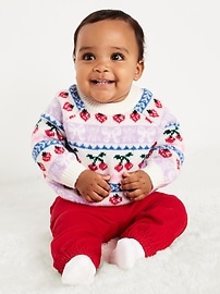 Image number 1 showing, SoSoft Fair Isle Tunic Sweater for Baby