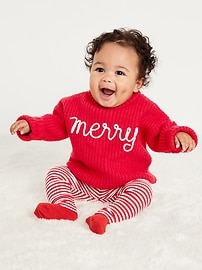 Image number 1 showing, SoSoft Unisex Plaid Sweater for Baby