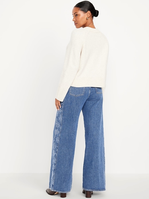 Image number 3 showing, Extra High-Waisted Super Wide-Leg Jeans