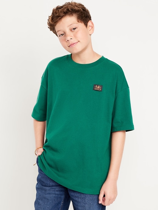 Image number 1 showing, Oversized Short-Sleeve Graphic T-Shirt for Boys