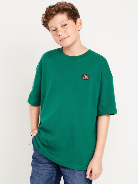 Oversized Short-Sleeve Graphic T-Shirt for Boys - Botanica
