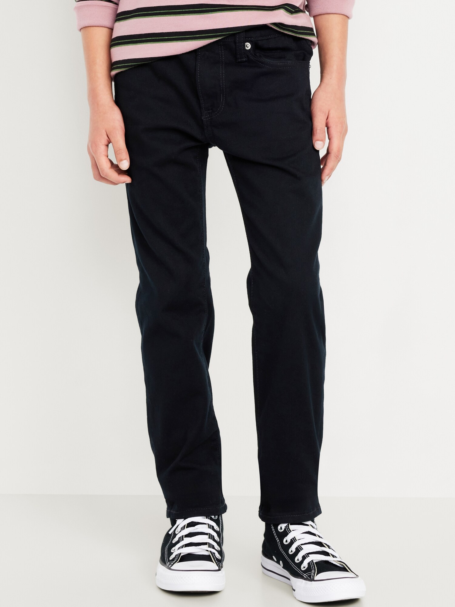 Джинсы Old Navy Slim 360° Stretch Jeans для мальчиков, цвет: Чёрный