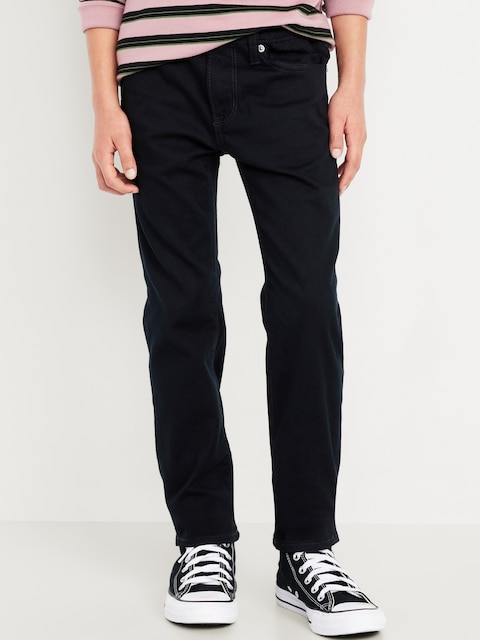 Slim 360° Stretch Five-Pocket Pants for Boys - Black Jack
