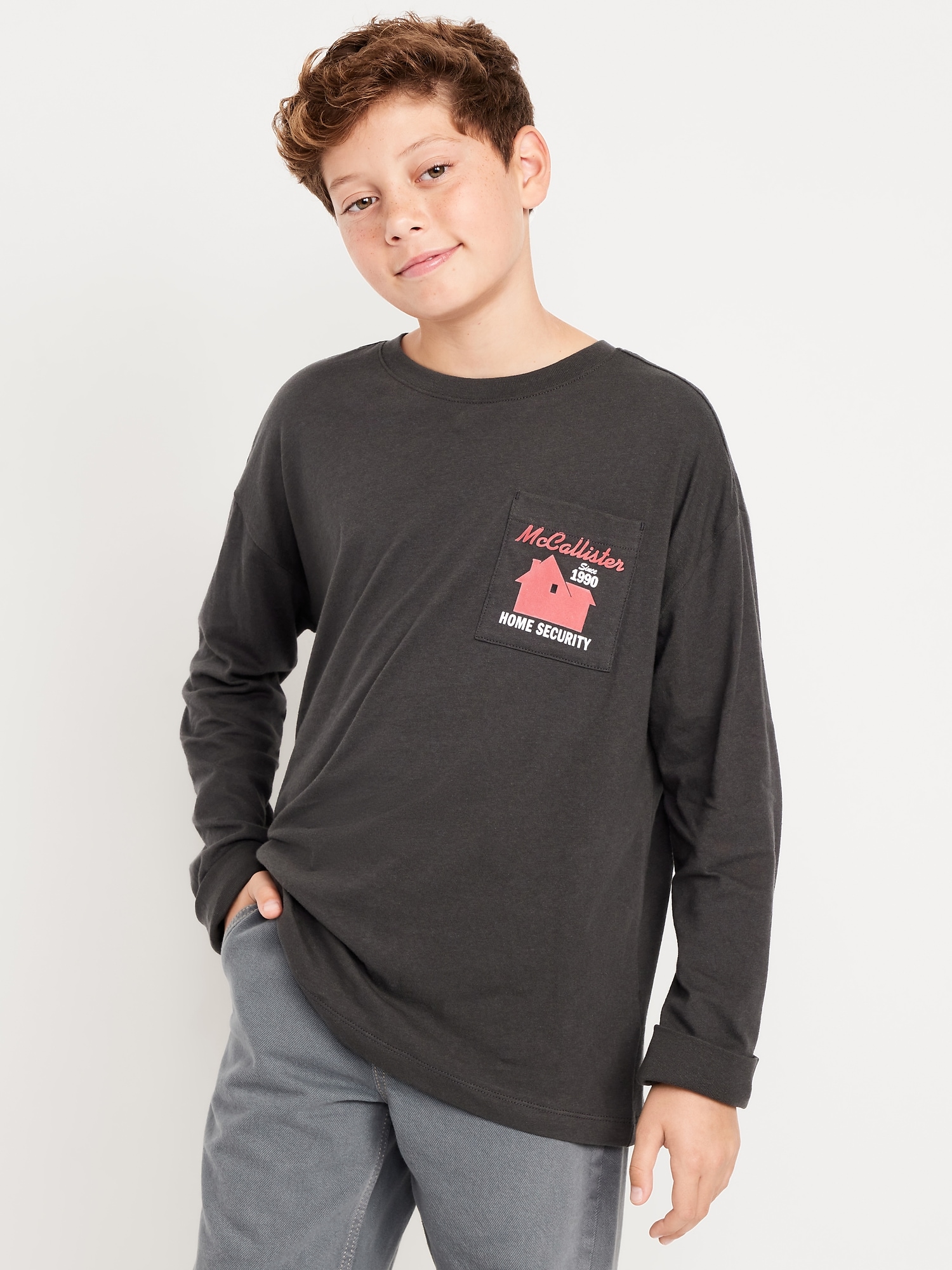 Home Alone™ Oversized Gender-Neutral Graphic T-Shirt for Kids