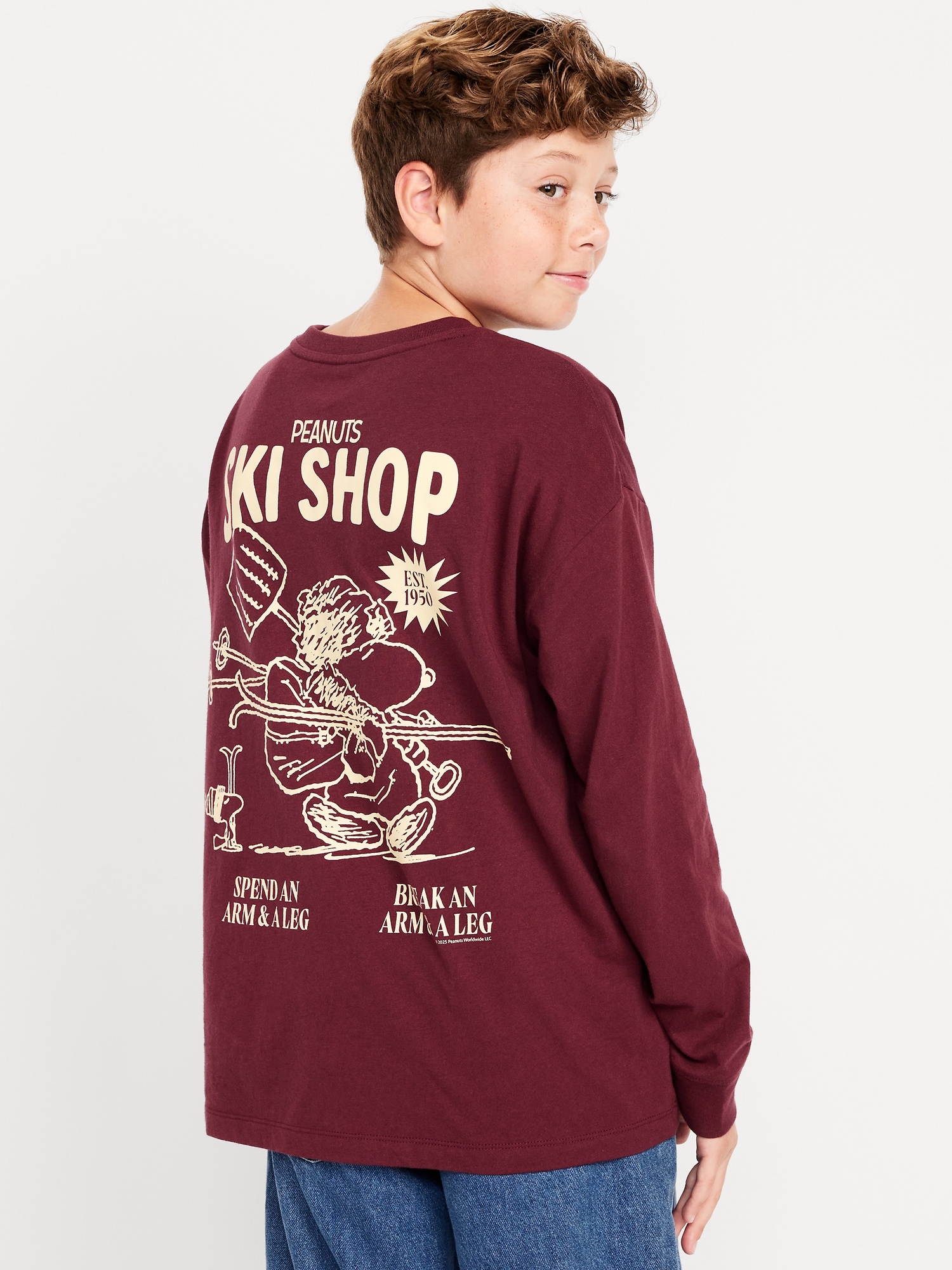 Peanuts™ Snoopy Oversized Gender-Neutral Graphic T-Shirt for Kids