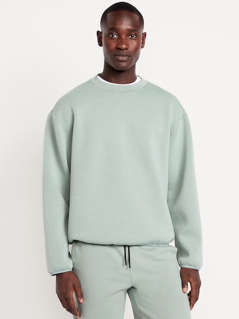 Oversized Bounce Fleece Cinched Sweatshirt - Rainy Season
