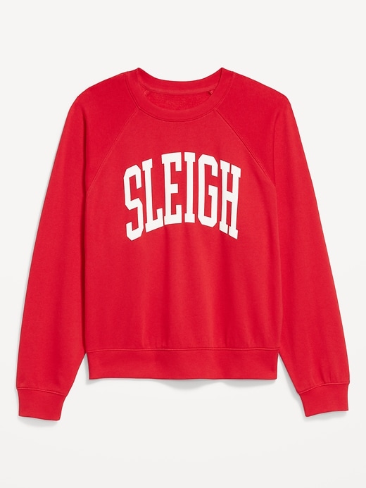SoComfy Oversized Graphic Raglan Sweatshirt