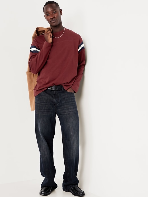 Image number 3 showing, Heavyweight Long-Sleeve Football-Style T-Shirt