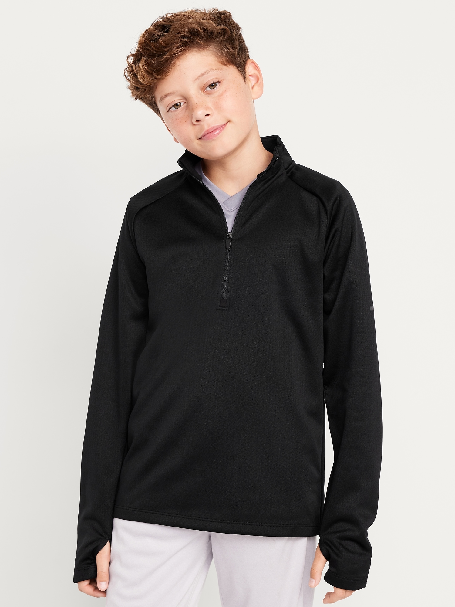 Go-Dry Quarter-Zip Soccer Pullover for Boys