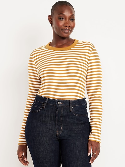 Image number 5 showing, Snug Long-Sleeve Crew-Neck T-Shirt