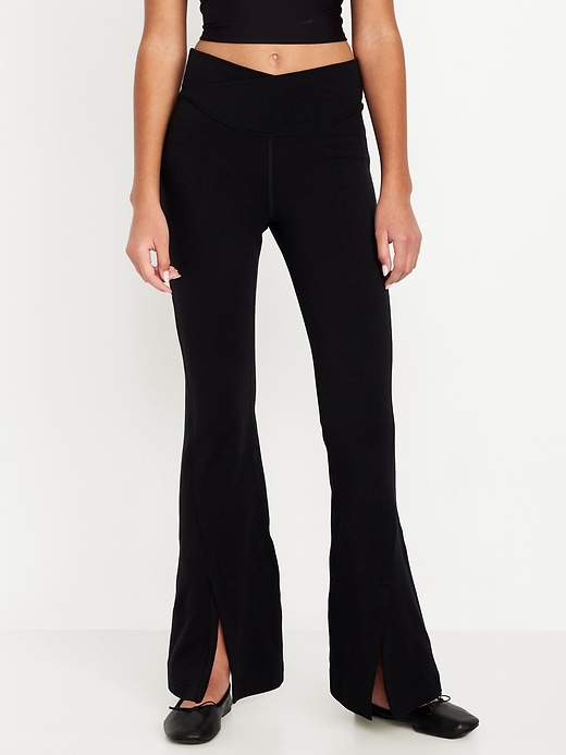 Image number 3 showing, High-Waisted PowerChill Flare Leggings for Girls