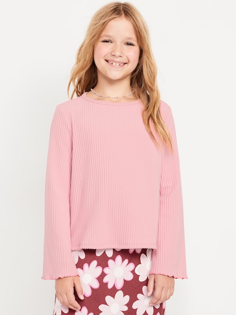 CozePlush Long-Sleeve Top for Girls - Fairytale Rose