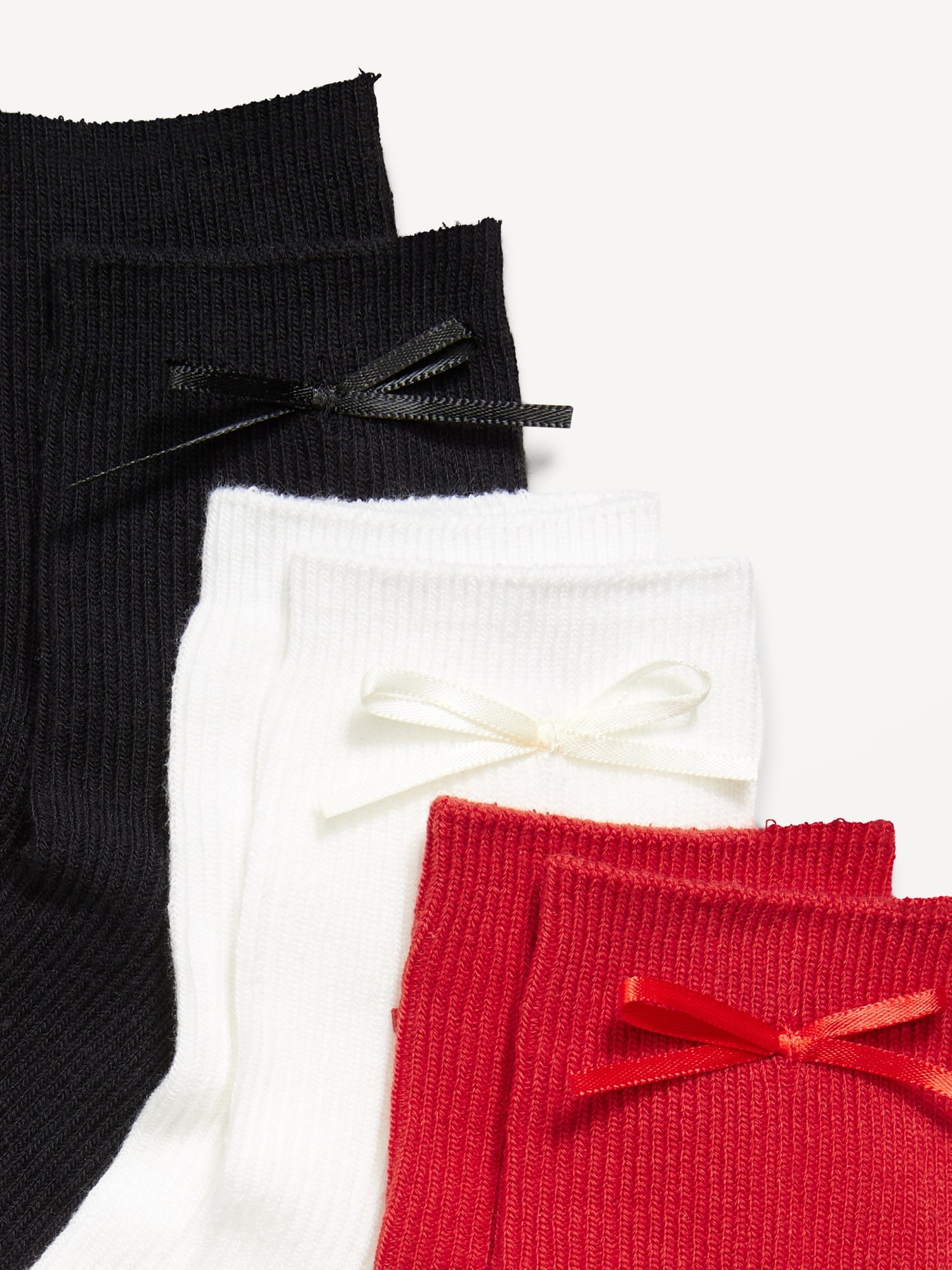 Bow Crew Sock 3-Pack for Women