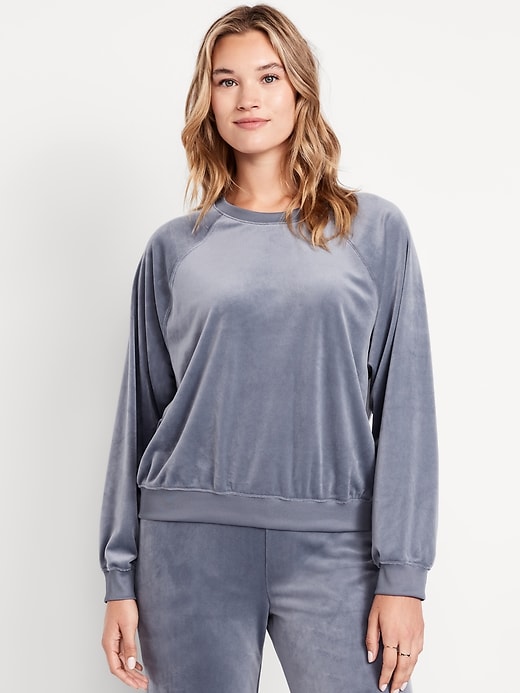 Image number 5 showing, Velour Lounge Top