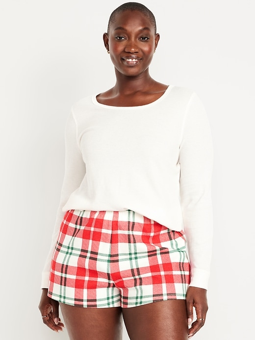 Image number 5 showing, Scoop-Neck Waffle Pajama Top