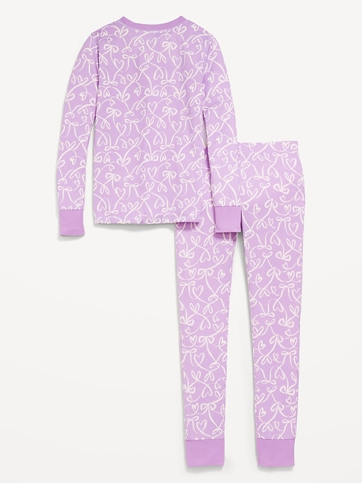 Image number 2 showing, Printed Snug-Fit Graphic Pajama Set for Girls