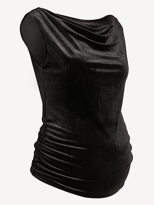 Image number 1 showing, Maternity Asymmetrical Shoulder Top