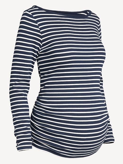 Image number 4 showing, Maternity Snug Boatneck T-Shirt