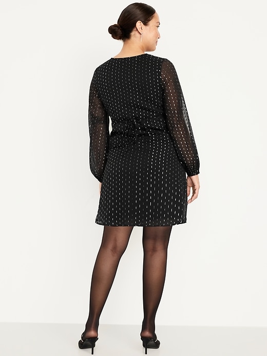 Image number 2 showing, Maternity Textured Long-Sleeve Mini Dress