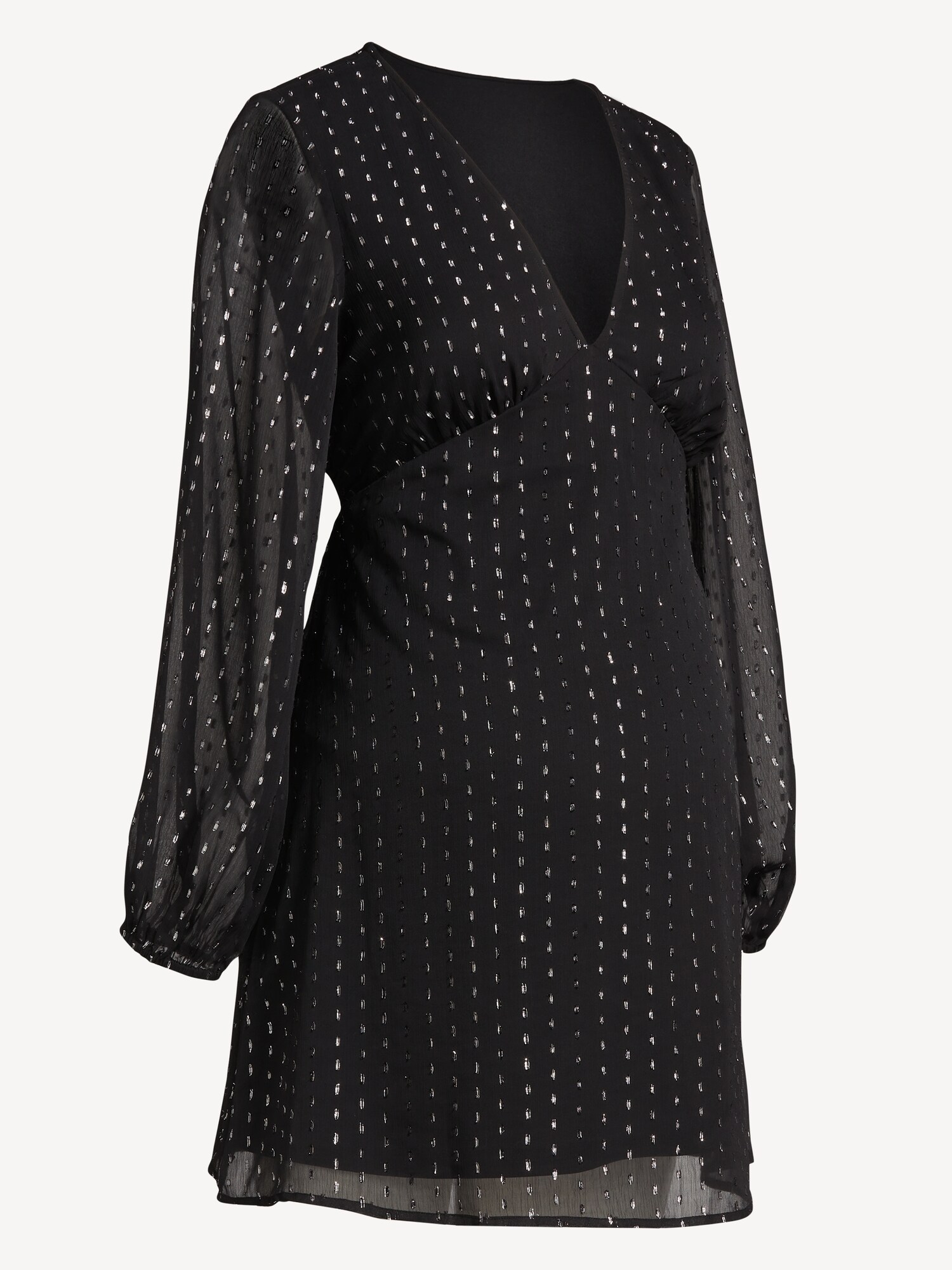 Женское платье Old Navy Maternity Textured Long-Sleeve Mini, цвет: Чёрный — фото 4